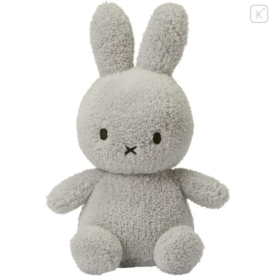 Japan Miffy Terry Soft Plush Toy - Miffy : Light Grey - 1