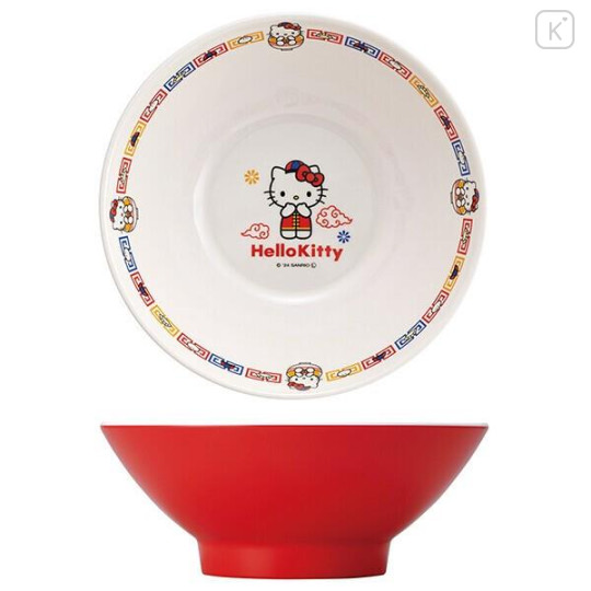 Japan Sanrio Melamine Ramen Bowl - Hello Kitty - 2
