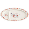 Japan Disney Melamine Dumpling Plate - Mickey & Minnie - 1