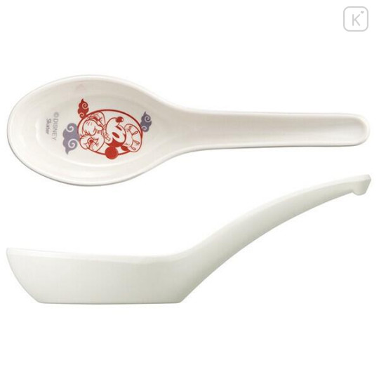 Japan Disney Melamine Soup Spoon - Mickey & Minnie - 2