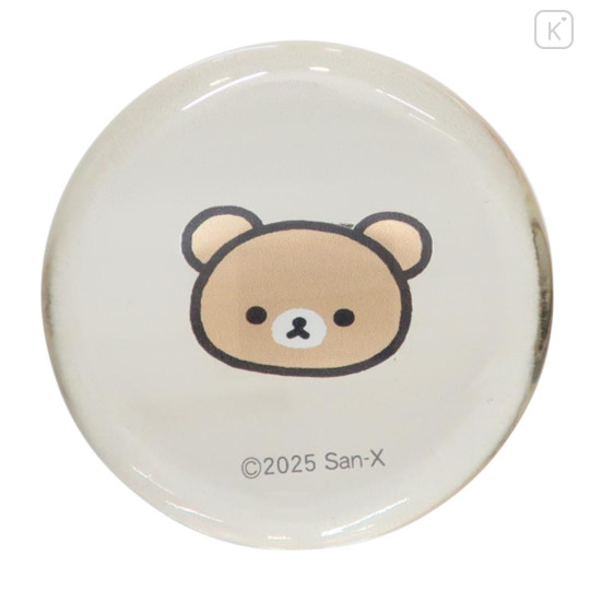 Japan San-x Glass Round Chopstick Rest - Chairoikoguma - 1