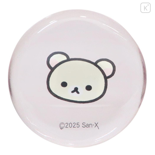 Japan San-x Glass Round Chopstick Rest - Korilakkuma - 1