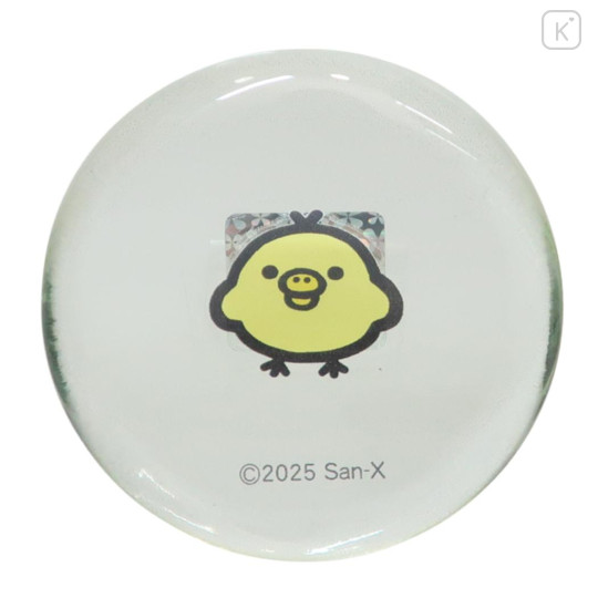 Japan San-x Glass Round Chopstick Rest - Kiiroitori - 1
