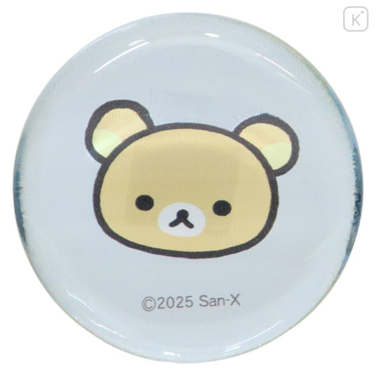 Japan San-x Glass Round Chopstick Rest - Rilakkuma - 1