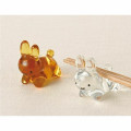 Japan Miffy Glass Chopstick Rest - Amber - 3
