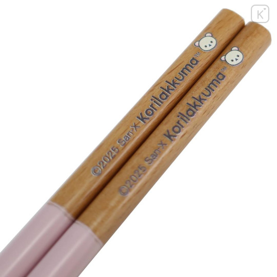 Japan San-x Leg Color Coated Chopsticks 22.5cm - Korilakkuma - 2