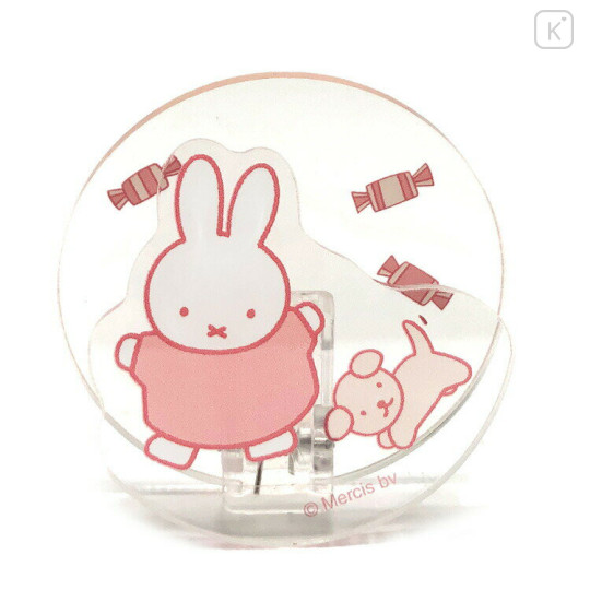 Japan Miffy Acrylic Memo Clip Stand - Miffy : Dance - 1