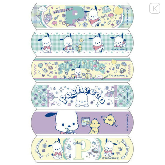 Japan Sanrio Die-cut Adhesive Bandage - Pochacco : Wonderful World Hangout with Friends - 2