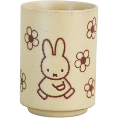 Japan Miffy Japanese Tea Cup - Miffy : Flower Yellow Beige