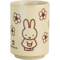 Japan Miffy Japanese Tea Cup - Miffy : Flower Yellow Beige - 2