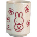 Japan Miffy Japanese Tea Cup - Miffy : Flower White Beige - 2