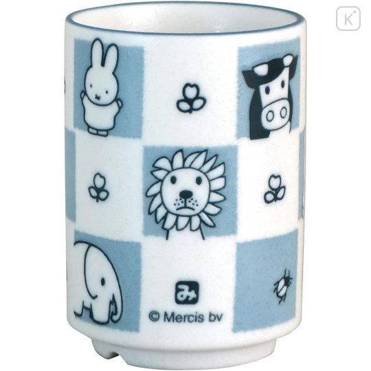 Japan Miffy Japanese Tea Cup - Miffy : Animal Blue - 2