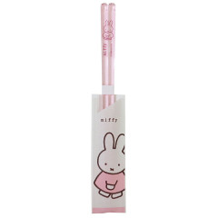 Japan Miffy Clear Chopsticks 23cm - Light Pink