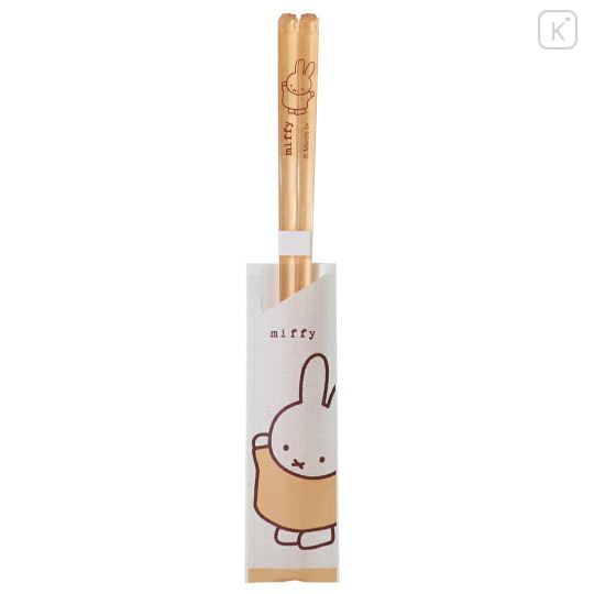 Japan Miffy Clear Chopsticks 23cm - Light Orange - 1