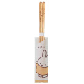 Japan Miffy Clear Chopsticks 23cm - Light Orange - 1