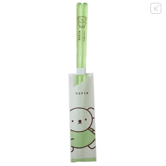 Japan Miffy Clear Chopsticks 23cm - Light Green - 1