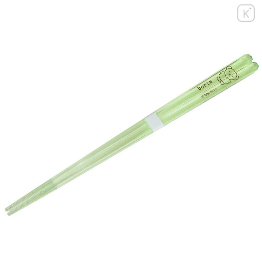 Japan Miffy Clear Chopsticks 23cm - Light Green - 2
