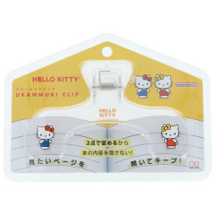 Japan Sanrio Ukanmuri Book Clip - Hello Kitty & Hello Mimmy