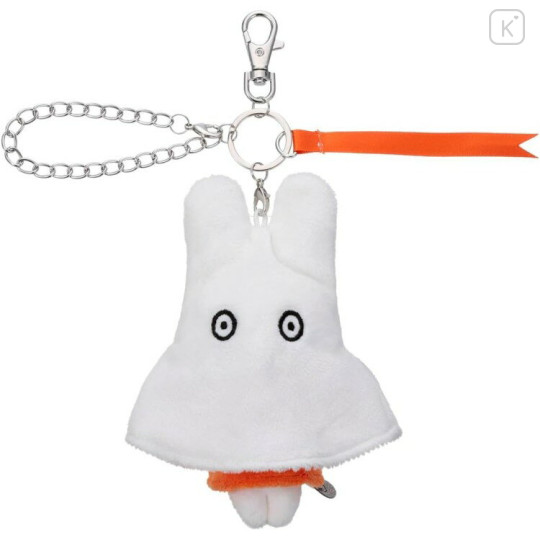 Japan Miffy Mascot Holder Bag Charm - Chokkorisan Sitting Plush Ghost - 1