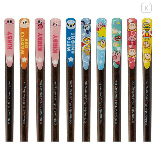 Japan Kirby Wooden Chopsticks 21cm Set - Kirby - 3