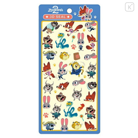 Japan Disney 3D Seal - Zootopia : A - 1