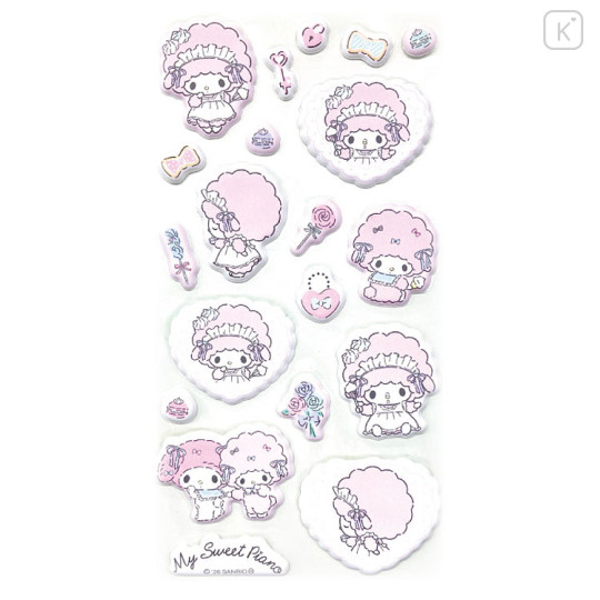 Japan Sanrio Puffy Sticker - My Sweet Piano - 1