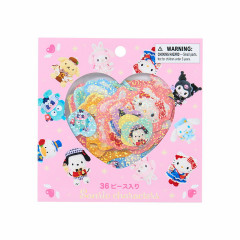 Japan Sanrio Original Sticker Set - Character Grand Prix 4th Edition Outfit Collection