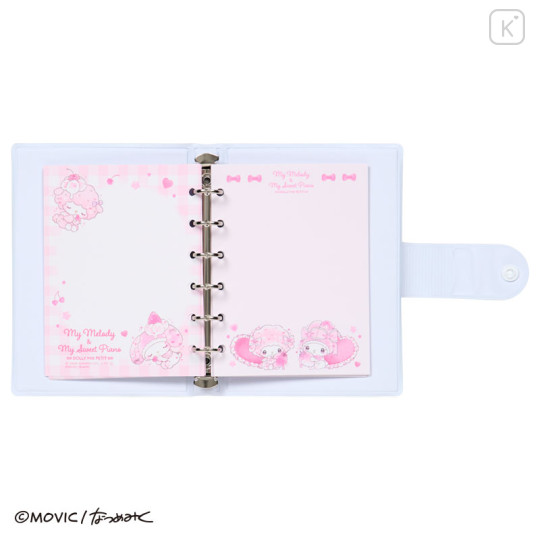 Japan Sanrio 6 Hole Sticker Binder - My Melody & My Sweet Piano : Dolly Mix Petit - 3