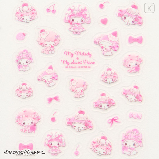 Japan Sanrio Deco Petit Sticker - My Melody & My Sweet Piano : Dolly Mix Petit - 3