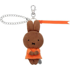 Japan Miffy Mascot Holder Bag Charm - Chokkorisan Sitting Plush Melaine