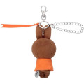 Japan Miffy Mascot Holder Bag Charm - Chokkorisan Sitting Plush Melaine - 4