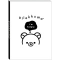 Japan San-x A6 Notepad - Basic Rilakkuma Monochrome White - 1