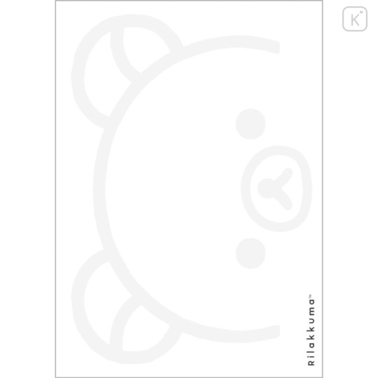 Japan San-x A6 Notepad - Basic Rilakkuma Monochrome White - 2