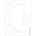 Japan San-x A6 Notepad - Basic Rilakkuma Monochrome White - 2