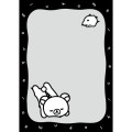 Japan San-x A6 Notepad - Basic Rilakkuma Monochrome White - 3