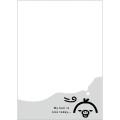 Japan San-x A6 Notepad - Basic Rilakkuma Monochrome Black - 4