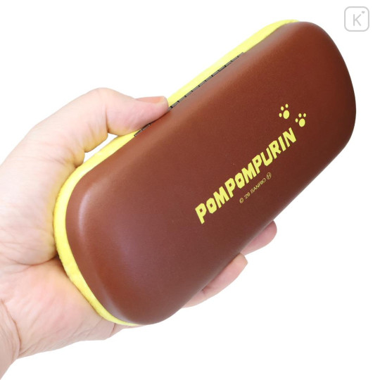 Japan Sanrio Glasses Case - Pompompurin : Embroidered - 2