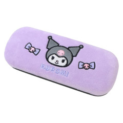 Japan Sanrio Glasses Case - Kuromi : Embroidered