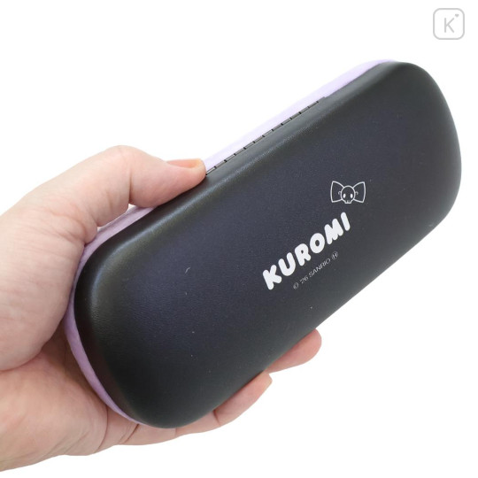 Japan Sanrio Glasses Case - Kuromi : Embroidered - 2