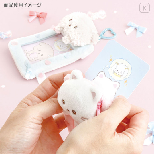 Japan San-x Soft Plush Photo Keychain - Ishiyowa-chan : Love My Favorite Idol Heart Carabiner - 2