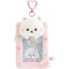 Japan San-x Soft Plush Photo Keychain - Ishiyowachan : Love My Favorite Idol Kouhai-chan Heart Carabiner