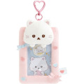Japan San-x Soft Plush Photo Keychain - Ishiyowachan : Love My Favorite Idol Kouhai-chan Heart Carabiner - 1