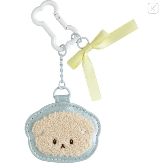 Japan San-x Embroidered Patch Mascot & Mirror Bag Charm Keychain - Ishiyowa-chan : Love My Favorite Idol - 1