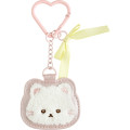 Japan San-x Embroidered Patch Mascot & Mirror Bag Charm Keychain - Ishiyowachan : Love My Favorite Idol Kouhai-chan - 1