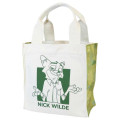 Japan Disney Mini Square Tote Bag - Zootopia : Nick Wilde Green - 1