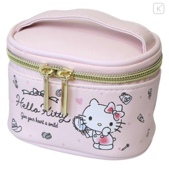 Japan Sanrio Mini Accessory Case - Hello Kitty : Vanity Pouch Style - 1