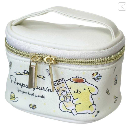 Japan Sanrio Mini Accessory Case - Pompompurin : Vanity Pouch Style - 1
