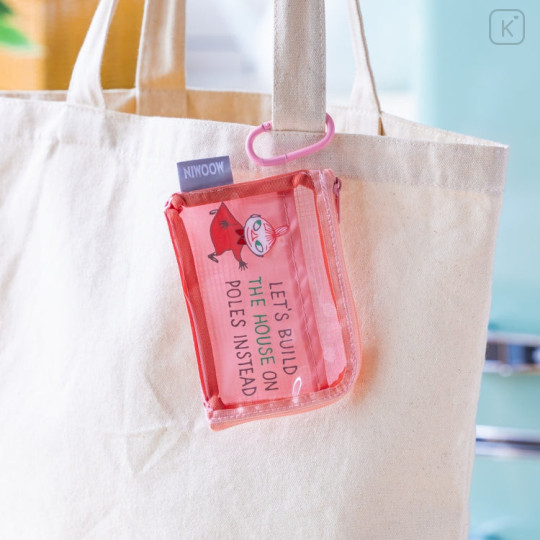 Japan Moomin Pass Case Card Holder Pouch - Little My : Smile - 2