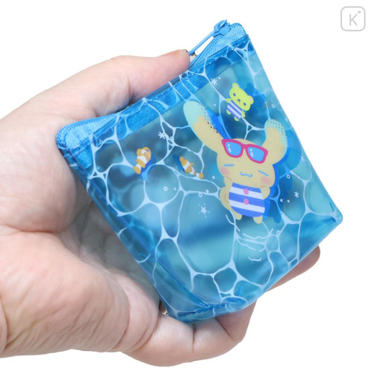 Japan Sanrio Triangular Mini Pouch - Cinnamoroll : Tan Summer Pool Party - 2