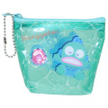Japan Sanrio Triangular Mini Pouch - Hangyodon : Tan Summer Pool Party - 1